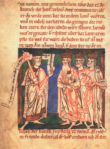 illuminiertes Manuskript aus der Berlinka, entstanden bald nach 1172